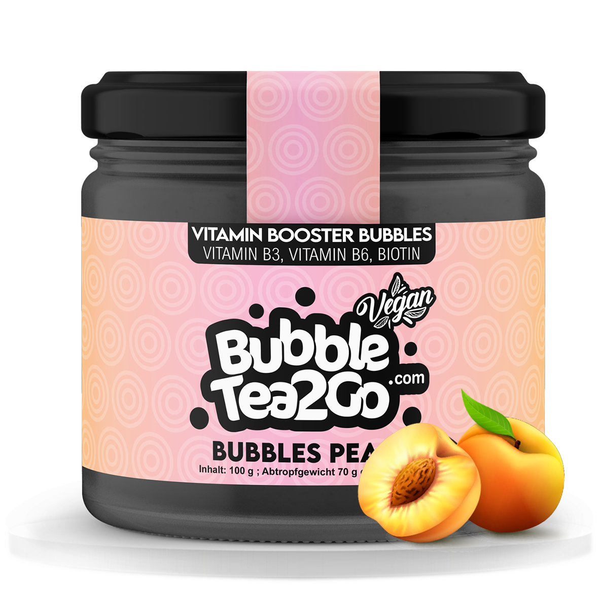 Bubbles - Peach 2 Portionen